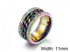 HY Jewelry Titanium Steel Popular Rings-HY007R0049HJL