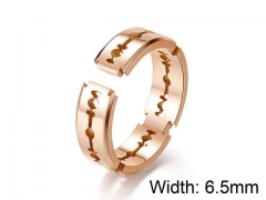 HY Jewelry Titanium Steel Popular Rings-HY007R0066HIC