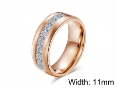 HY Jewelry Titanium Steel Popular Rings-HY007R0073HHT