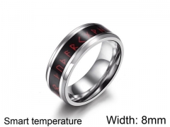 HY Jewelry Titanium Steel Temperature Sensing Rings-HY007R0224OL