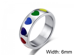 HY Jewelry Titanium Steel Popular Rings-HY007R0104OF