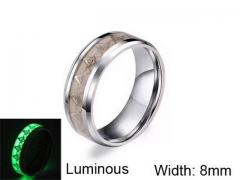 HY Jewelry Titanium Steel Popular Luminous Rings-HY007R0235LL