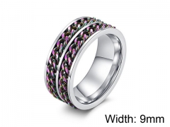 HY Jewelry Titanium Steel Popular Rings-HY007R0043NLS