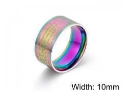 HY Jewelry Titanium Steel Popular Rings-HY007R0218ML