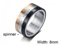 HY Wholesale Titanium Steel Rings-HY006R0129HKC