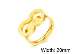 HY Wholesale Titanium Steel Rings-HY006R0180HIC