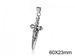 HY Wholesale Stainless Steel Cross Pendant (not includ chain)-HY008P0122HDL