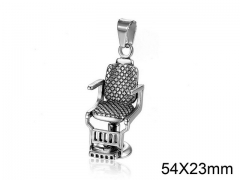 HY Wholesale Stainless Steel Casting Pendant (not includ chain)-HY008P0015HNW