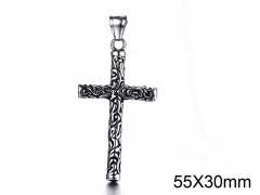 HY Wholesale Stainless Steel Cross Pendant (not includ chain)-HY008P0025HSA