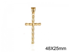 HY Wholesale Stainless Steel Cross Pendant (not includ chain)-HY008P0132HHS