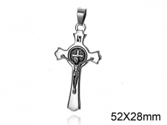 HY Wholesale Stainless Steel Cross Pendant (not includ chain)-HY008P0032HJQ