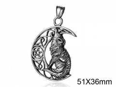 HY Wholesale Stainless Steel Animal Pendant (not includ chain)-HY008P0159HIQ