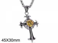 HY Wholesale Stainless Steel Cross Pendant (not includ chain)-HY0001P0329HLD