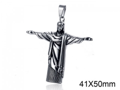 HY Wholesale Stainless Steel Cross Pendant (not includ chain)-HY008P0130HDS