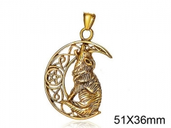 HY Wholesale Stainless Steel Animal Pendant (not includ chain)-HY008P0160HKW