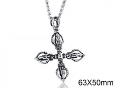 HY Wholesale Stainless Steel Cross Pendant (not includ chain)-HY0001P0214HJD