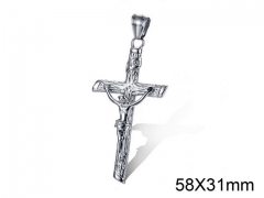 HY Wholesale Stainless Steel Cross Pendant (not includ chain)-HY008P0021HHS