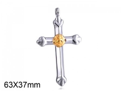 HY Wholesale Stainless Steel Cross Pendant (not includ chain)-HY008P0230HHE