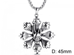 HY Wholesale Stainless steel 316L Skull Pendant (not includ chain)-HY0001P0186HKF