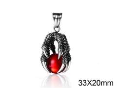 HY Wholesale Stainless steel 316L Crystal Pendant (not includ chain)-HY008P0012PS