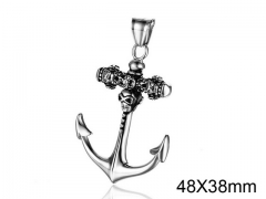 HY Wholesale Stainless steel 316L Skull Pendant (not includ chain)-HY008P0079HHC