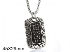 HY Wholesale Stainless steel 316L Crystal Pendant (not includ chain)-HY0001P0250HME