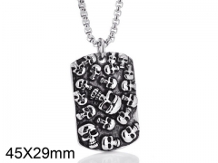 HY Wholesale Stainless steel 316L Skull Pendant (not includ chain)-HY0001P0310HLA