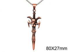 HY Wholesale Stainless steel 316L Skull Pendant (not includ chain)-HY0001P0157IJS
