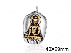 HY Wholesale Stainless steel 316L Religion Pendant (not includ chain)-HY008P0145HKE