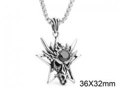 HY Wholesale Stainless steel 316L Crystal Pendant (not includ chain)-HY0001P0071HNE