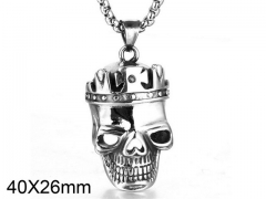 HY Wholesale Stainless steel 316L Skull Pendant (not includ chain)-HY0001P0294HKE