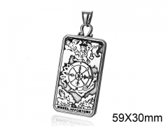 HY Wholesale Stainless steel 316L Fashion Pendant (not includ chain)-HY008P0026HIQ
