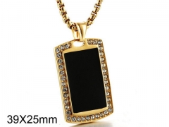 HY Wholesale Stainless steel 316L Crystal Pendant (not includ chain)-HY0001P0078HMT