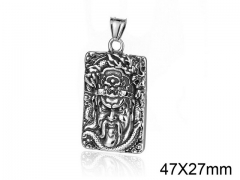 HY Wholesale Stainless steel 316L Religion Pendant (not includ chain)-HY008P0127HHE