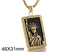 HY Wholesale Stainless steel 316L Religion Pendant (not includ chain)-HY0001P0315HNW