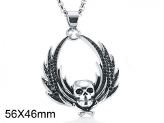 HY Wholesale Stainless steel 316L Skull Pendant (not includ chain)-HY0001P0245IJE