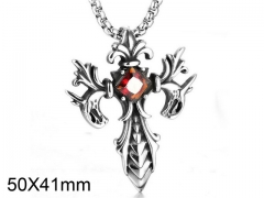 HY Wholesale Stainless steel 316L Crystal Pendant (not includ chain)-HY0001P0307HME