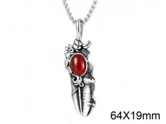 HY Wholesale Stainless steel 316L Crystal Pendant (not includ chain)-HY001P00006HML