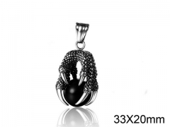 HY Wholesale Stainless steel 316L Crystal Pendant (not includ chain)-HY008P0011PS