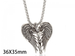 HY Wholesale Stainless steel 316L Skull Pendant (not includ chain)-HY0001P0238HNE