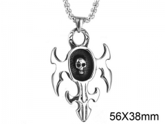 HY Wholesale Stainless steel 316L Skull Pendant (not includ chain)-HY0001P0182HKE