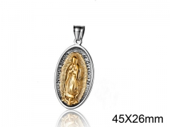 HY Wholesale Stainless steel 316L Religion Pendant (not includ chain)-HY008P0046HHS