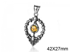 HY Wholesale Stainless steel 316L Crystal Pendant (not includ chain)-HY008P0176HIL