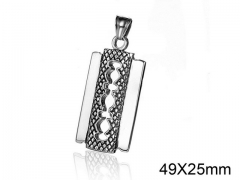 HY Wholesale Stainless steel 316L Fashion Pendant (not includ chain)-HY008P0003HIS