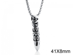 HY Wholesale Stainless steel 316L Skull Pendant (not includ chain)-HY0001P0090HKD