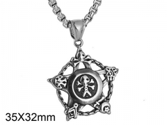 HY Wholesale Stainless steel 316L Skull Pendant (not includ chain)-HY0001P0168HKE