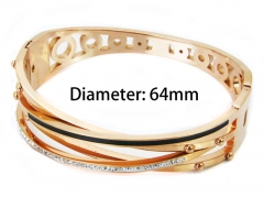 HY Wholesale Stainless Steel 316L Bangle(Crystal)-HY80B0891IMX