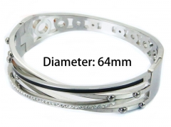 HY Wholesale Stainless Steel 316L Bangle(Crystal)-HY80B0889IIV