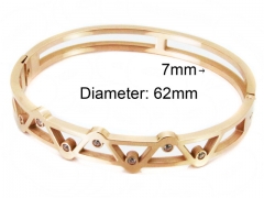 HY Wholesale Stainless Steel 316L Bangle(Crystal)-HY80B0858HLD