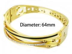 HY Wholesale Stainless Steel 316L Bangle(Crystal)-HY80B0890IMD